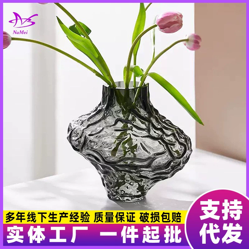 Интернет знаменитости свет Роскошная Гора и долине Геометрическая стеклянная ваза гидропонное украшение сада гостиная обеденный стол высокое чувство