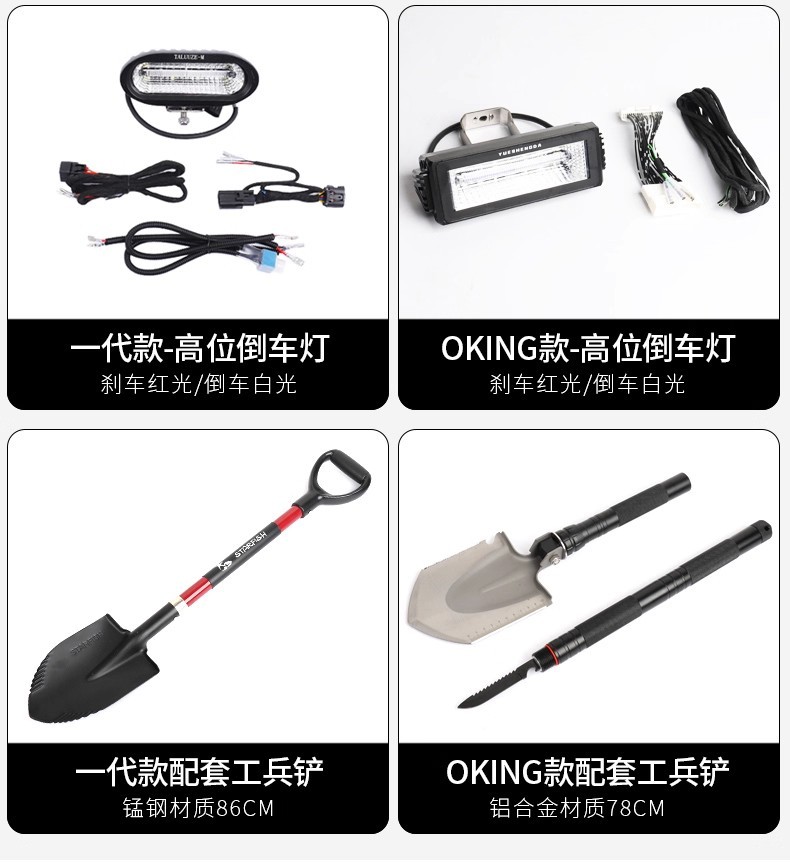 Tank 300 Tailgate Equipment Integrated Flagpole Holder, Spare Fuel Tank Expansion Board, Off-Road Recovery Board Modification Parts