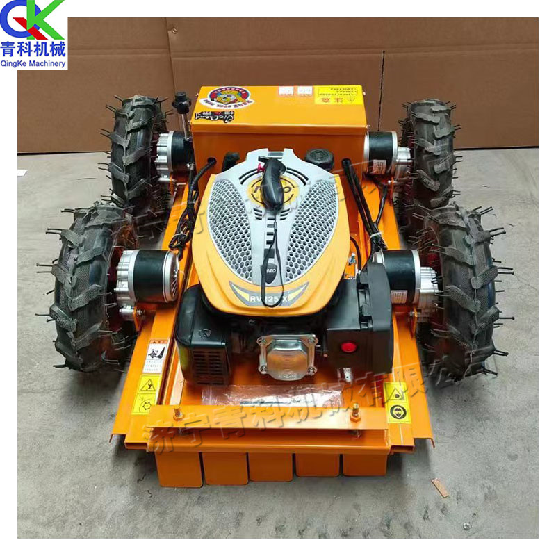 遥控电动割草机 市政道路绿化草坪修剪机 便携式山地开荒除草机