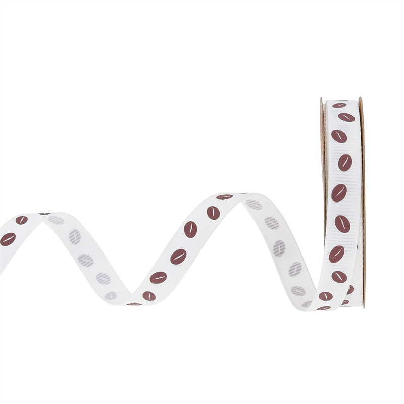 Nuevos productos transfronterizos roscados granos de café cintas de regalo de embalaje de chocolate DIY ramo de flores material clip de pelo cinta