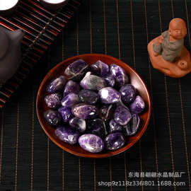 厂家现货梦幻紫大颗粒滚石 不定型随型抛光打磨石儿童淘矿石批E18
