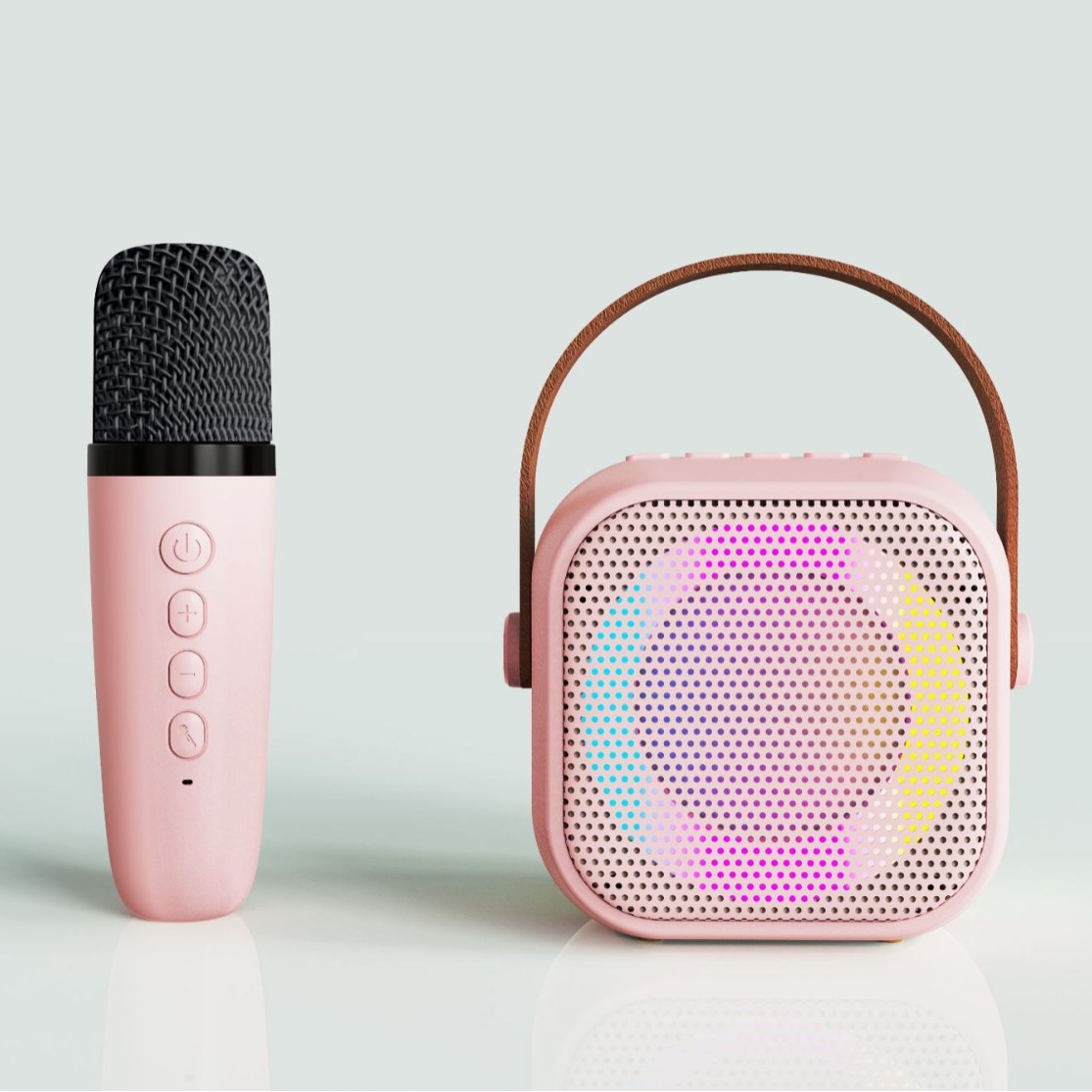 K29 color rosa Bluetooth audio al aire libre portátil mini micrófono inalámbrico karaoke audio micrófono traje transfronterizo al por mayor