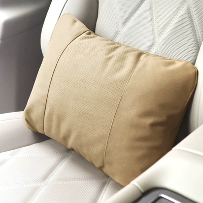 M789 Universal Neck Pillow, Perforated Headrest - perforated-saddle-brown-waist-support-biological-velvet
