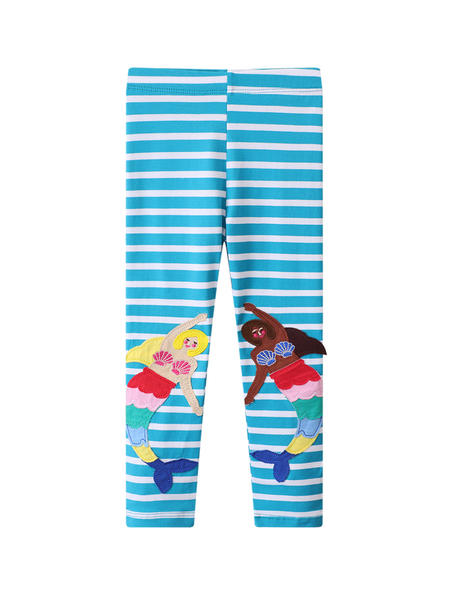 Leggings para Niñas, Estilo Primavera-Otoño 2026, Pantalones Elásticos Ajustados, Estilo Europeo y Americano, Leggings Bordados de Fábrica