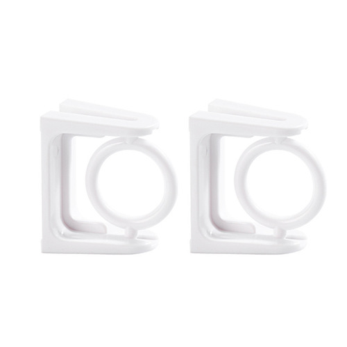 Household 360-degree rotating hanging ring bathroom kitchen bedroom punch-free rod rack support ring wall-mounted hook