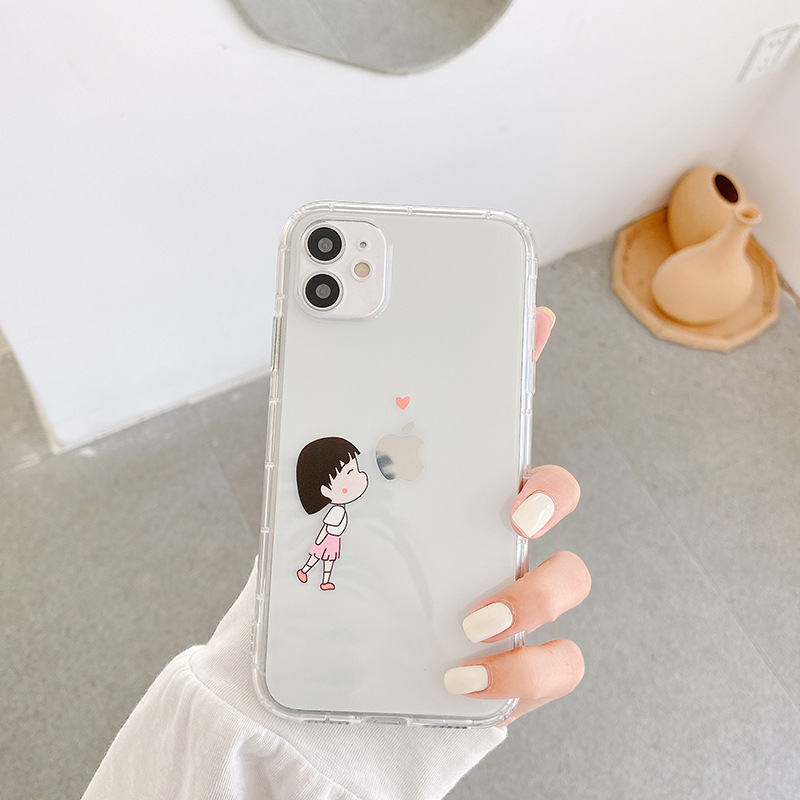 Nueva carcasa de teléfono móvil iPhone12 Apple 15PROMAX silicona para 14pro todo incluido 11 transparente 13 resistente a caídas