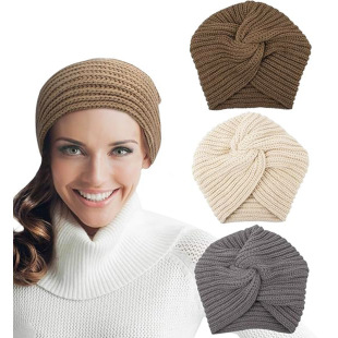 Autumn and winter wool cross twist cap National turban cap cross-border e-commerce supply JDM-258