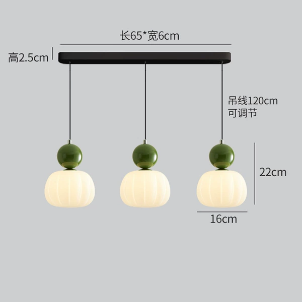 E type three-head green 16cm three-color light