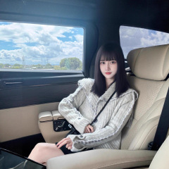 法式设计感飘带大翻领针织衫开衫女秋冬季宽松软糯慵懒风毛衣外套
