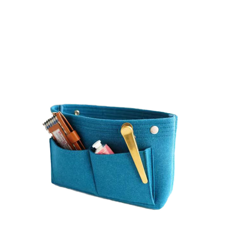 2023 bolsa de cosméticos de fieltro perezoso creativo transfronterizo bolsa central bolsa de almacenamiento de cosméticos bolsa portátil para mujer