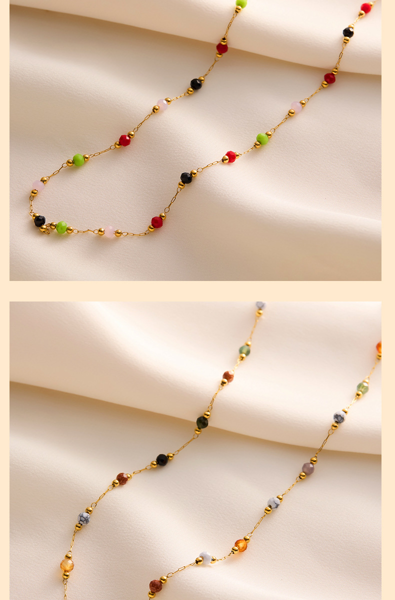 5g Weight Wholesale Jewelry Simple Style Geometric Titanium Steel Plating Bracelets Necklace