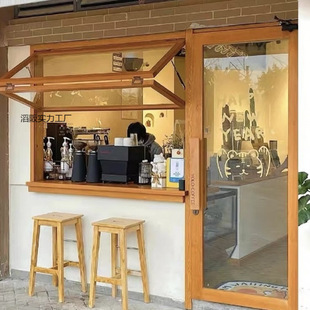 Solid Wood Doors and Windows for Coffee Shops and B&Bs, Folding Windows and Doors for Home Use, Shop Doors and Windows, Wooden Doors, and Stained Glass Windows