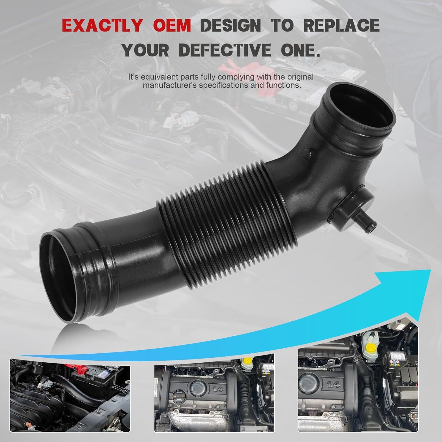 5J0129684 Is Suitable for Volkswagen Intake Pipe Polo Ameo Skoda Fabia