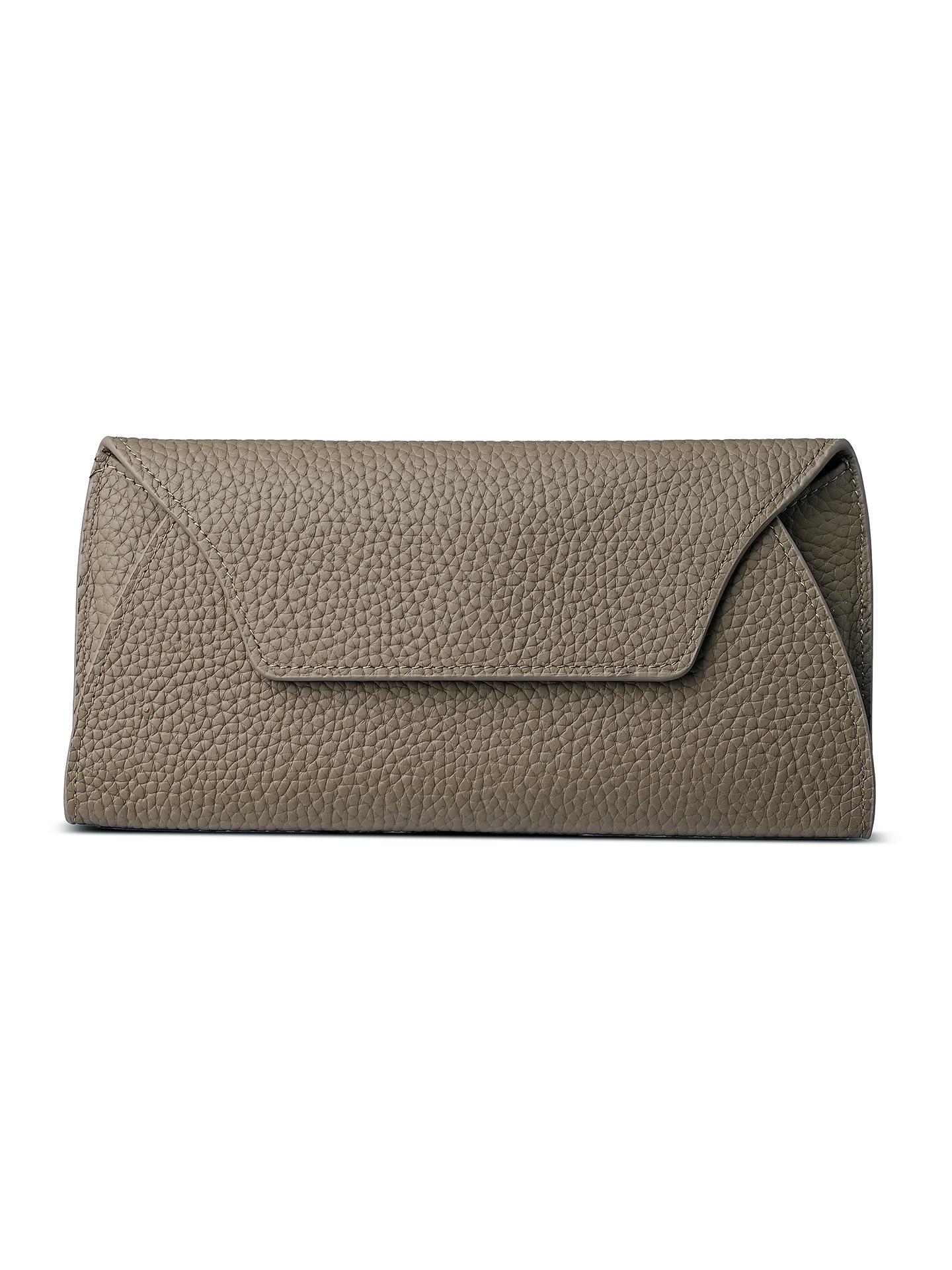 Women's Genuine Leather Long Wallet 2026 New Arrival Ultra-Thin Clutch Niche Design Elegant And High-End - Thumbnail 8