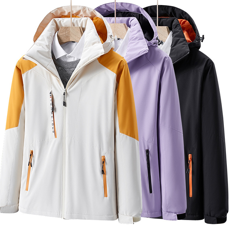 Chaqueta de estilo de moda al aire libre pareja chaqueta de algodón chaqueta de tamaño grande otoño ocio calentamiento turístico papá carga chaqueta