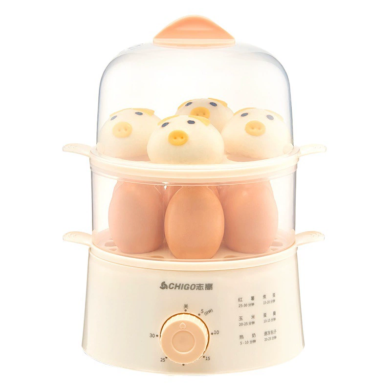 Zhigao яйцо Пароварка Автоматическое отключение питания мини яйцо машина небольшой бытовой Завтрак машина яйцо котел общежитие яйцо Пароварка двойной слой