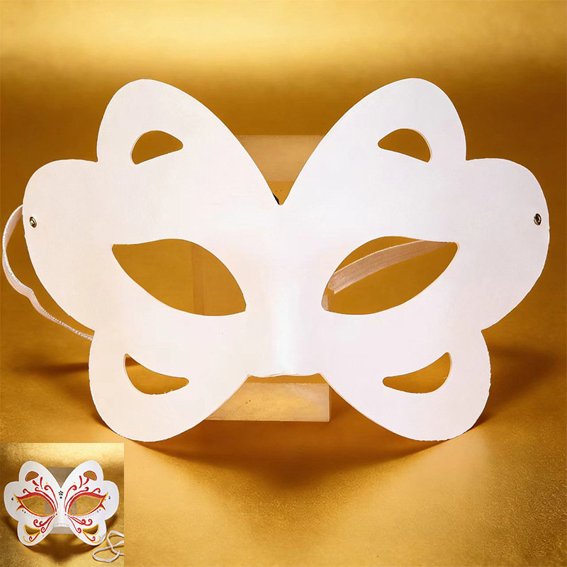Flower butterfly willow ding style (rubber band nailed to the mask)