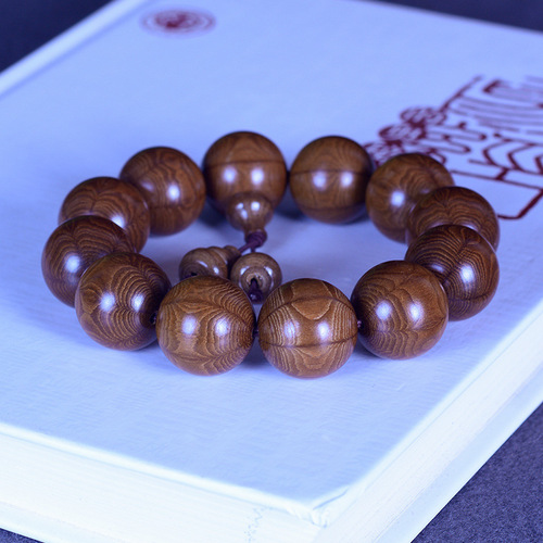 High-quality six-channel wood old material bracelet wholesale Jianglong wood nine-channel wooden play wooden Buddha beads rosary factory direct sales