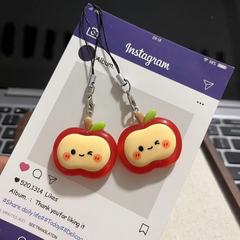仿真苹果钥匙扣甜美可爱学生书包挂件配饰趣味搞怪挂饰品