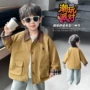 外贸儿童翻领男童风衣