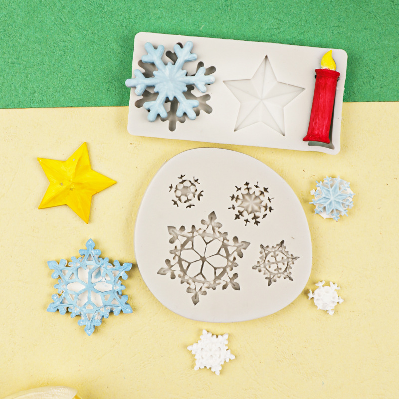 Varios accesorios de decoración de Navidad Santa Claus árbol de Navidad calcetines de Navidad hojas de Holly DIY creativo hornear