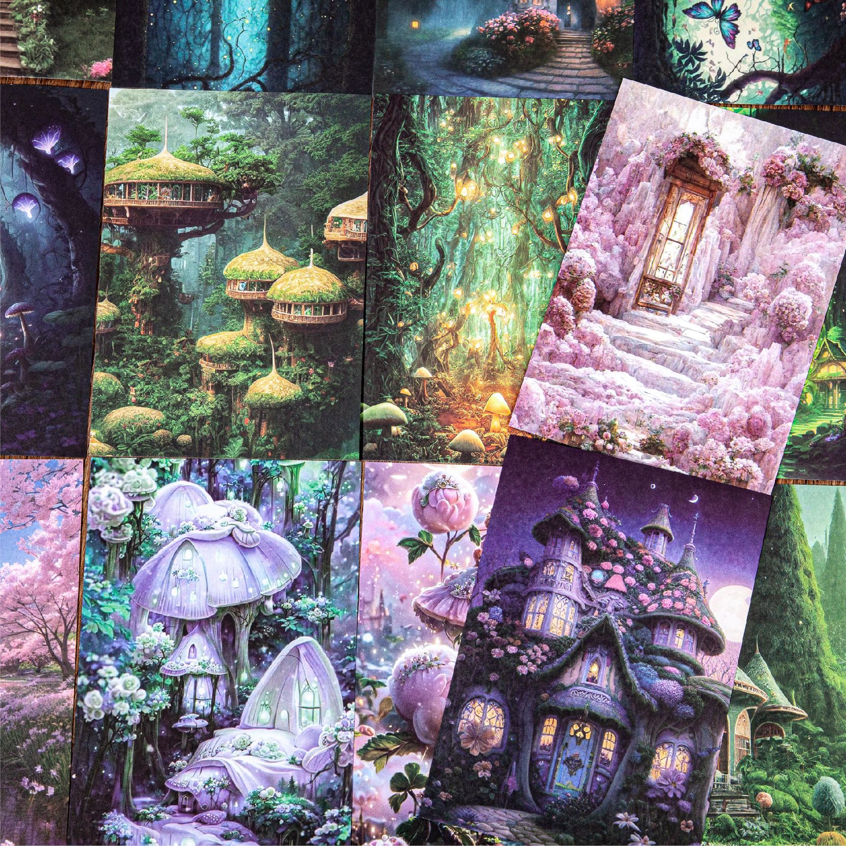 Retro Story Material Paper Dream Forest Series Forest theme Handbook…