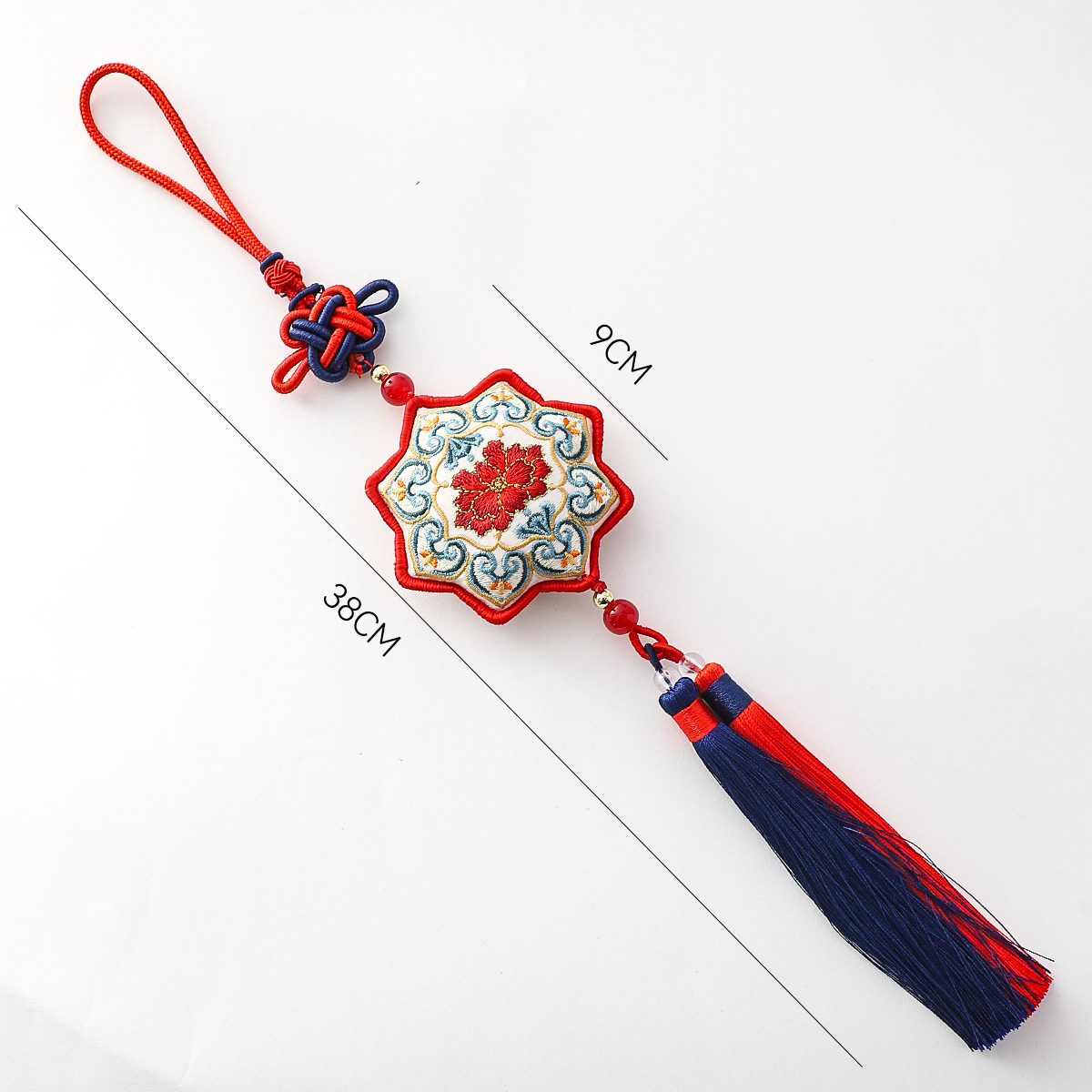 Nuevo bordado de siete colores cordier colgante de bordado decoración caja de regalo embalaje de flores DIY material de arte