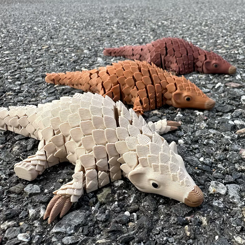 跨境3D打印机穿山甲模型仿真玩具新款可动关节摆件儿童礼物批发