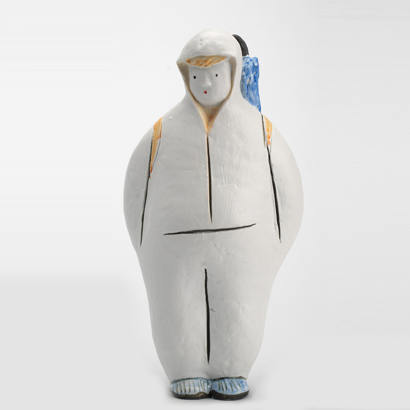 Simple Handmade Ceramic Character Ornaments Interesting Home Model Room Living Room Bedroom Ceramic Sculpture Desktop Decorations