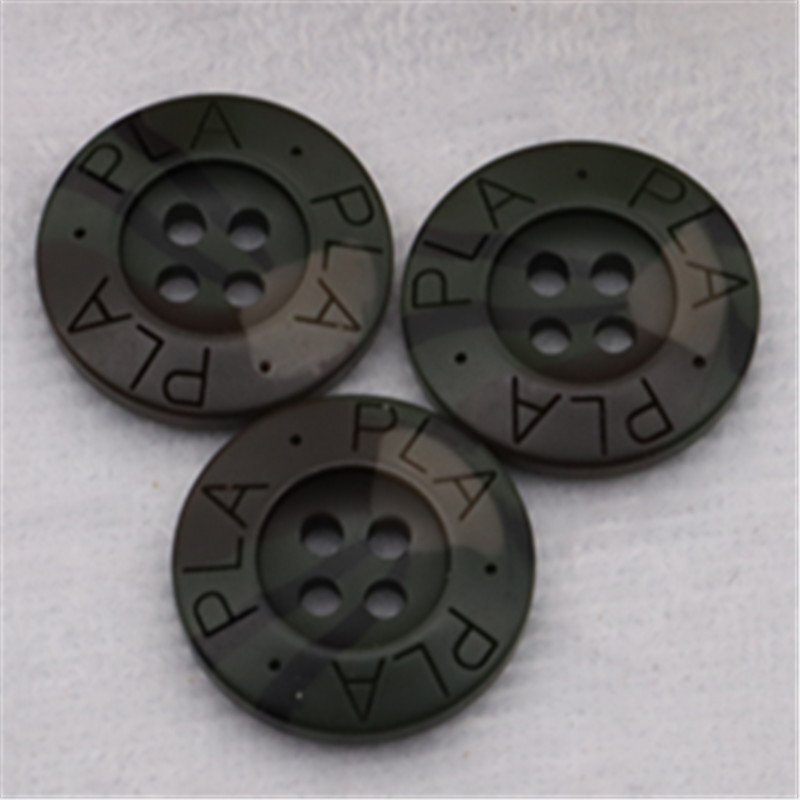 Buttons Camouflage Clothing Buttons Clothing Buttons Dark Green Round Resin Labor Protection Work Clothes Buttons Construction Site Outdoor Buttons