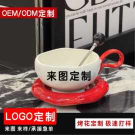 定制陶瓷马克杯釉下彩色印LOGO图片烤花电镀咖啡杯礼品广告水杯