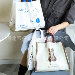 塑料手提袋創意卡通印花加厚服裝店袋子批發商場購物女裝包裝袋