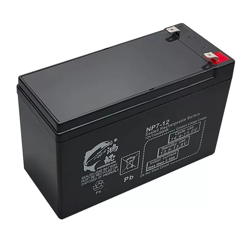 鸿鲲蓄电池NP-7/12V7AH 铅酸免维护蓄电池 UPS