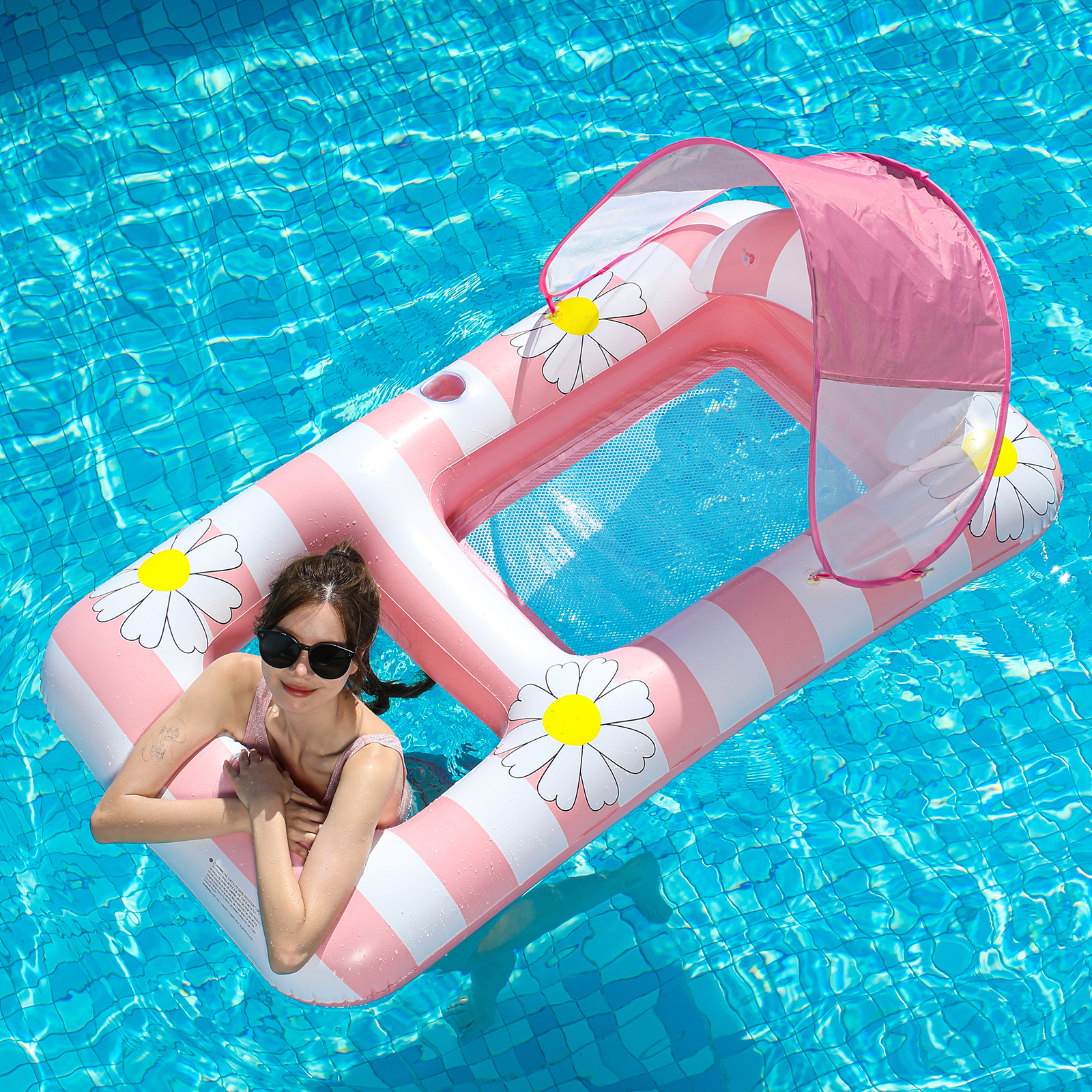 Cama flotante de natación anillo flotante inflable flotante de agua para adultos juguetes de agua para mujeres silla flotante para adultos anillo de natación cama tumblr
