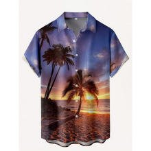 D 74766 Men's 3D print shirt 3D ӡ����ʿ�����羳����ͨ��