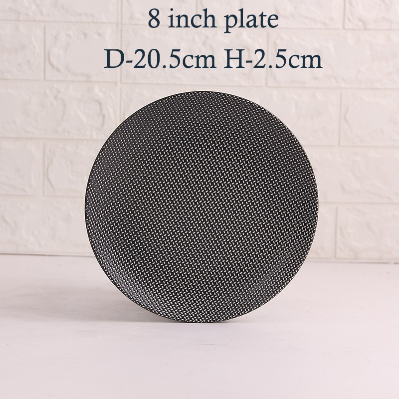 Creativo occidental cerámica vajilla nórdico plato traje