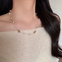 爆款轻奢小众高级感满天星施家珍珠项链女款流苏长款百搭颈链配饰