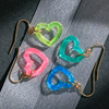 Acrylic accessory, multicoloured brand fresh cute earrings, simple and elegant design