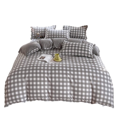 New Fuzzy Cartoon Four-Piece Set, Skin-Friendly and Warm, Student Dorm Single Three-Piece Bedding Gift for Drop Shipping