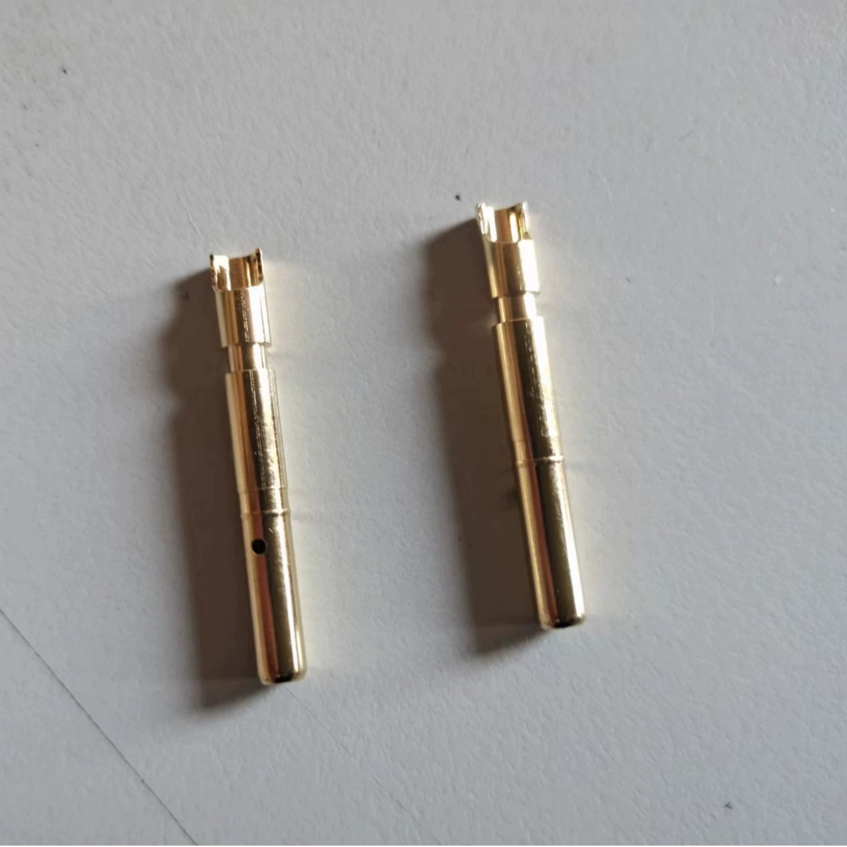 Золотистый контактный разъем мужской и женский медный контактор PIN контакт зонд сигнальный PIN зарядный PIN пружинный PIN