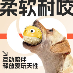 工場の新型ペット玩具歯磨き犬玩具噛み漏れ防止ボールかじり犬玩具クロスボーダー卸売り