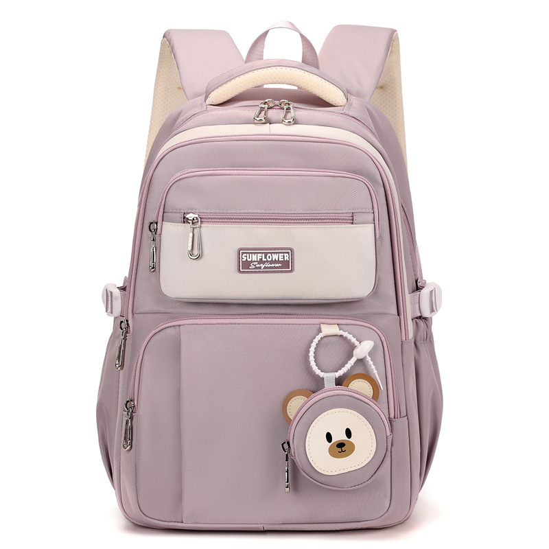 Mochila escolar para niñas, estudiantes de secundaria, estudiantes de primaria ligera, niñas de tercer a quinto y sexto grado, mochila de alta calidad de gran capacidad, resistente a la suciedad