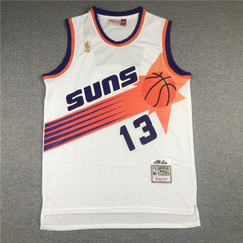 Summer cross-border jersey Suns 13 Nash Barkley retro embroidered basketball uniform mesh vest training sports