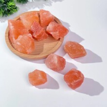 天然橙盐原矿水晶原石香薰扩香石橘盐石矿物晶体盐灯摆件桌面装饰