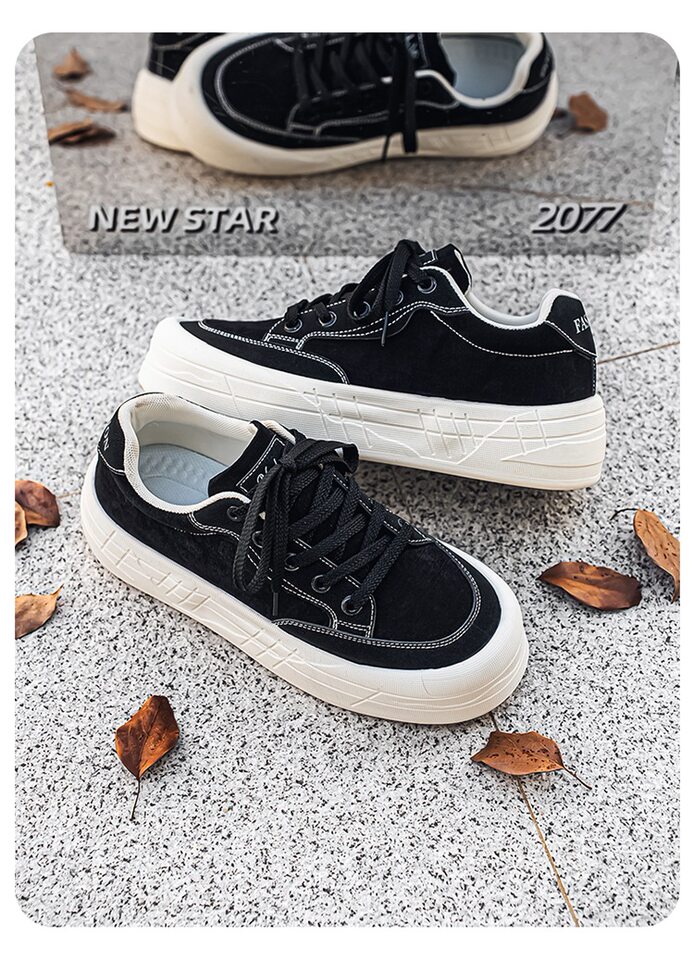 Giày sneaker nam cổ thấp đế dày tăng chiều cao, chống trượt, chống mài mòn, phong cách thể thao casual — AA 01m Hạnh nhân, AA 01m cà phê, AA 01m Đen chi tiết 22