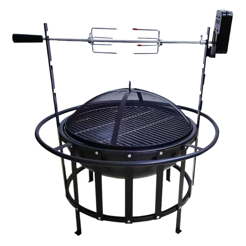 Fabricante de origen con grupo electromecánico horno automático parrilla multifuncional parrilla redonda horno de barbacoa de barbacoa de 22,5 pulgadas