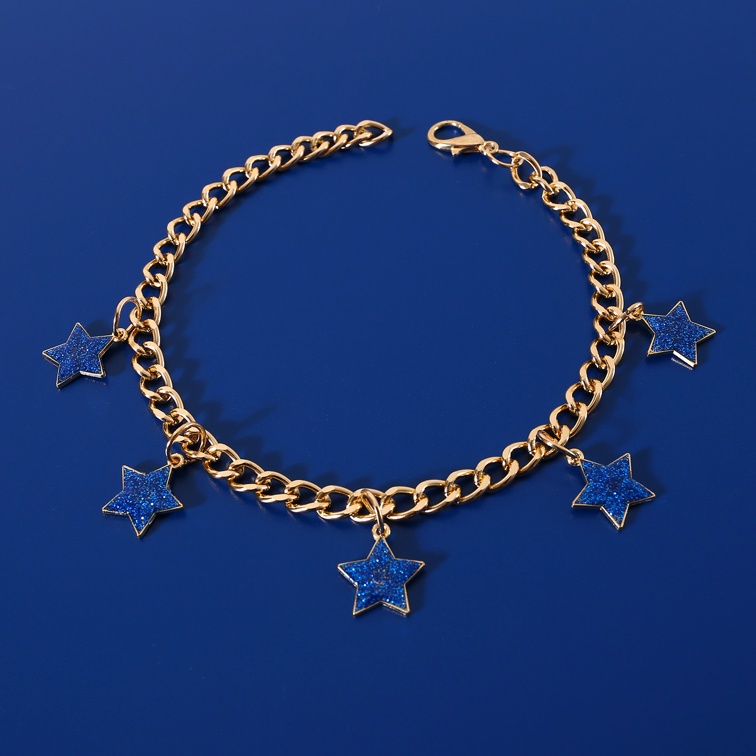 Comercio exterior mascotas collares de cadena de metal amor estrellas luna pendente gato perro collar accesorios collar