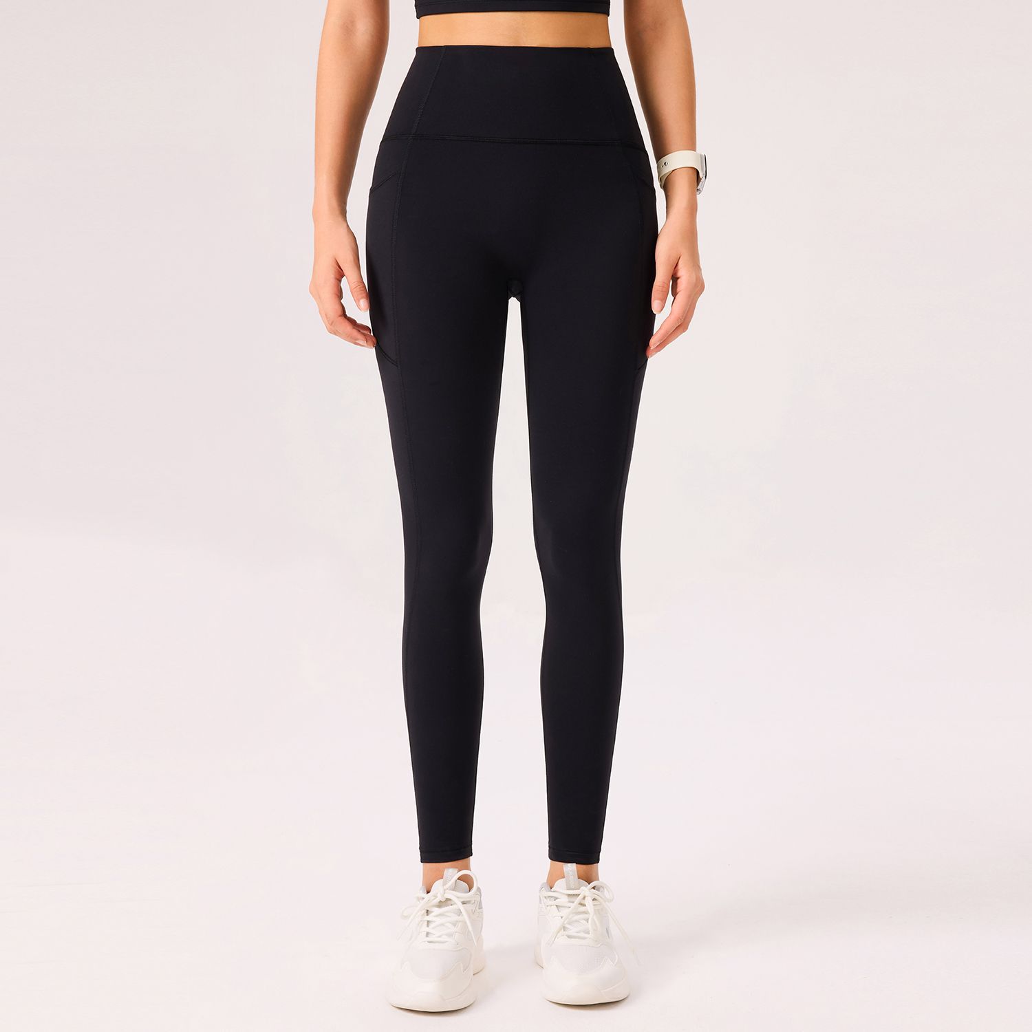 Nuevo N66 Laica nube pantalones de algodón de cintura alta caderas sin líneas embarazosas pantalones de tiburón se pueden usar con cinturón deportivo