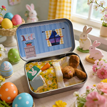 Bunny Plush Toy in a Tin 毛绒迷你铁盒装兔子 迷你旅行玩具套装