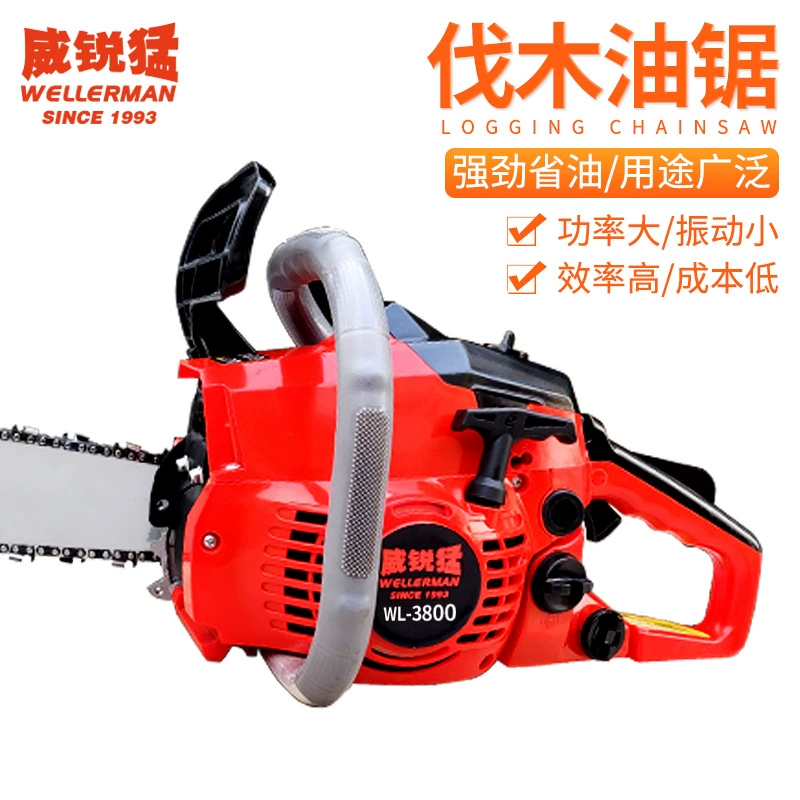 Бытовая высокопроизводительная бензиновая пила 3800 16-дюймовая небольшая портативная бензиновая цепная пила для каротажа производителей оптом на заказ